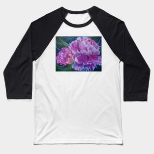 Peony in Pink Baseball T-Shirt